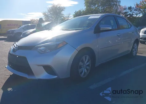 2014 Toyota Corolla Le из США, поврежденный, VIN 2T1BURHE7EC161525